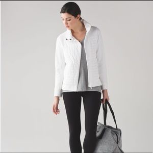 Lululemon Fleece Be True Jacket in White